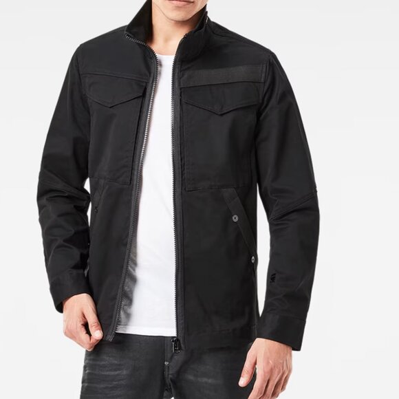 G Star Raw Men’s Deline Mix Overshirt L/S Cotton Twill Jacket Medium - Picture 1 of 9